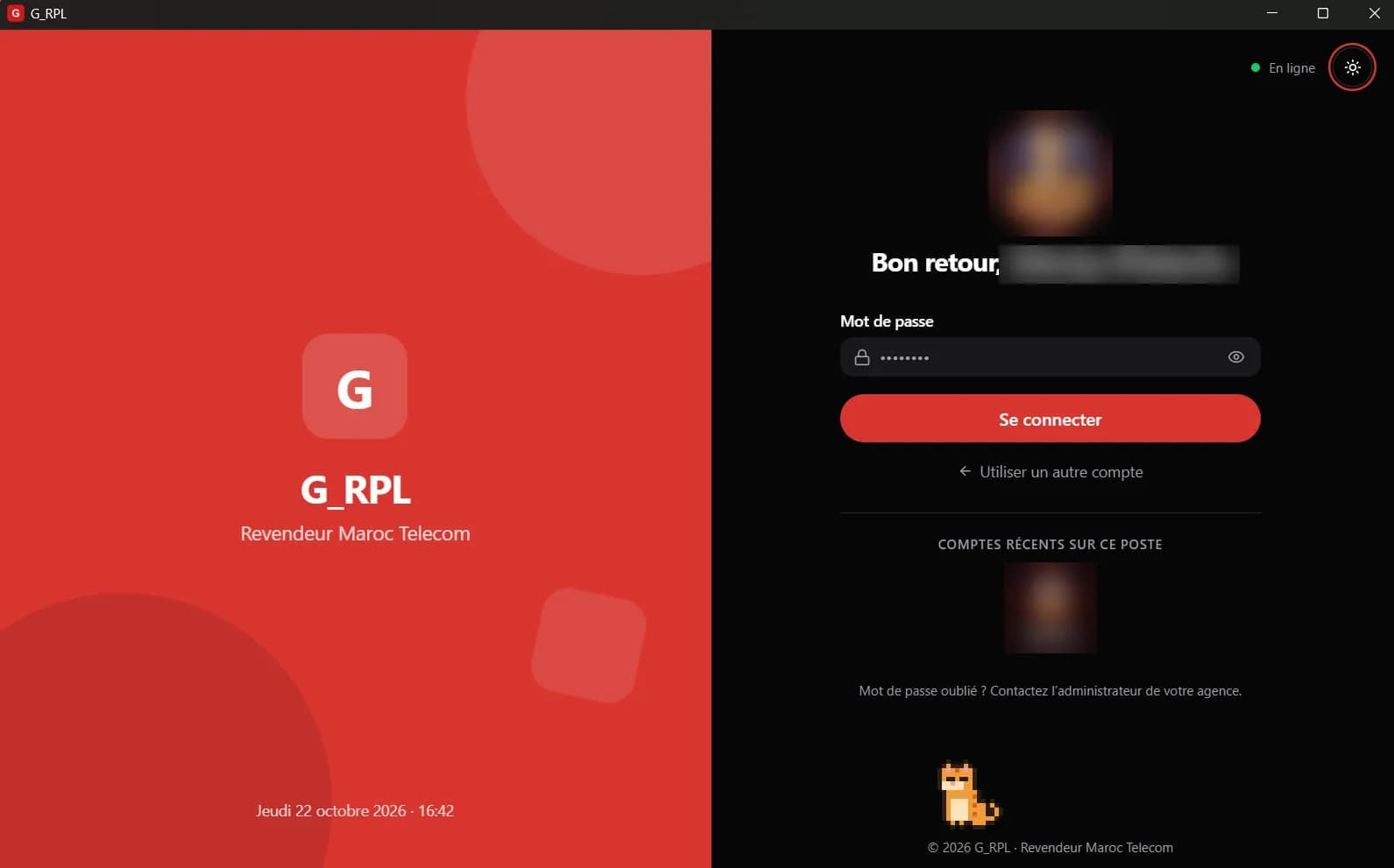 G_RPL — Connexion